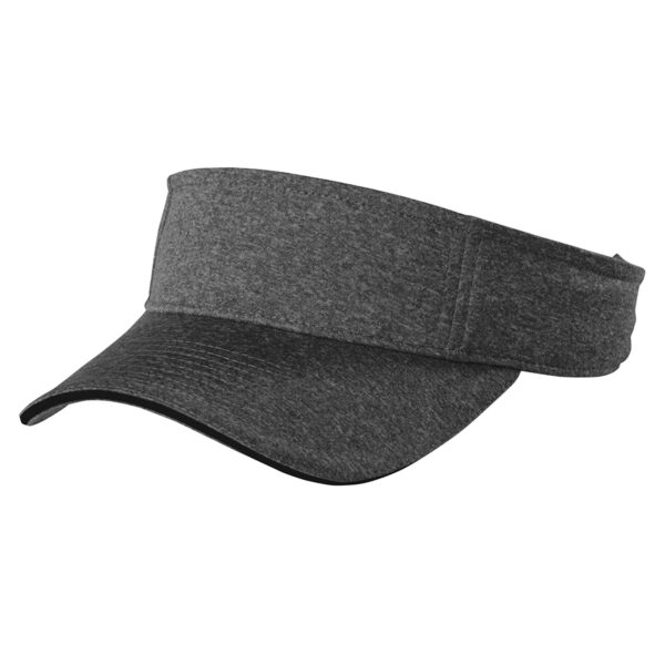 SPORT-TEK CONTENDER VISOR | GRAPHITE HEATHER / BLACK