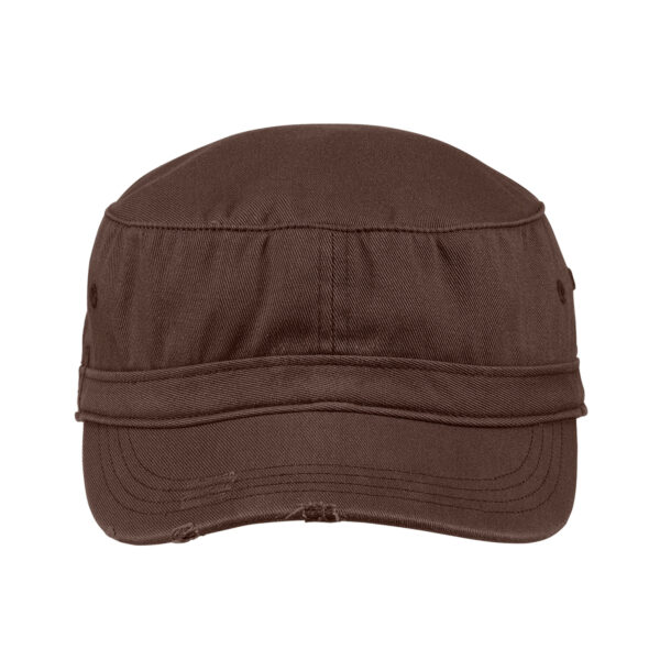 DISTRICT DISTRESSED MILITARY HAT | CHOCOLATE BROWN